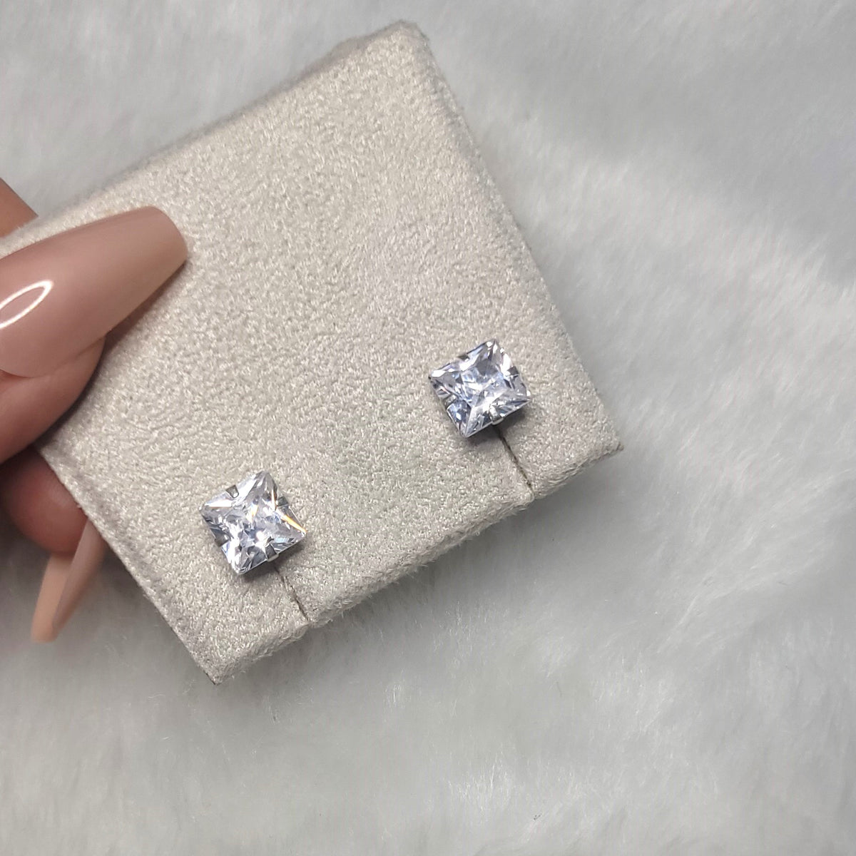 Zircônia quadrada cristal 8mm