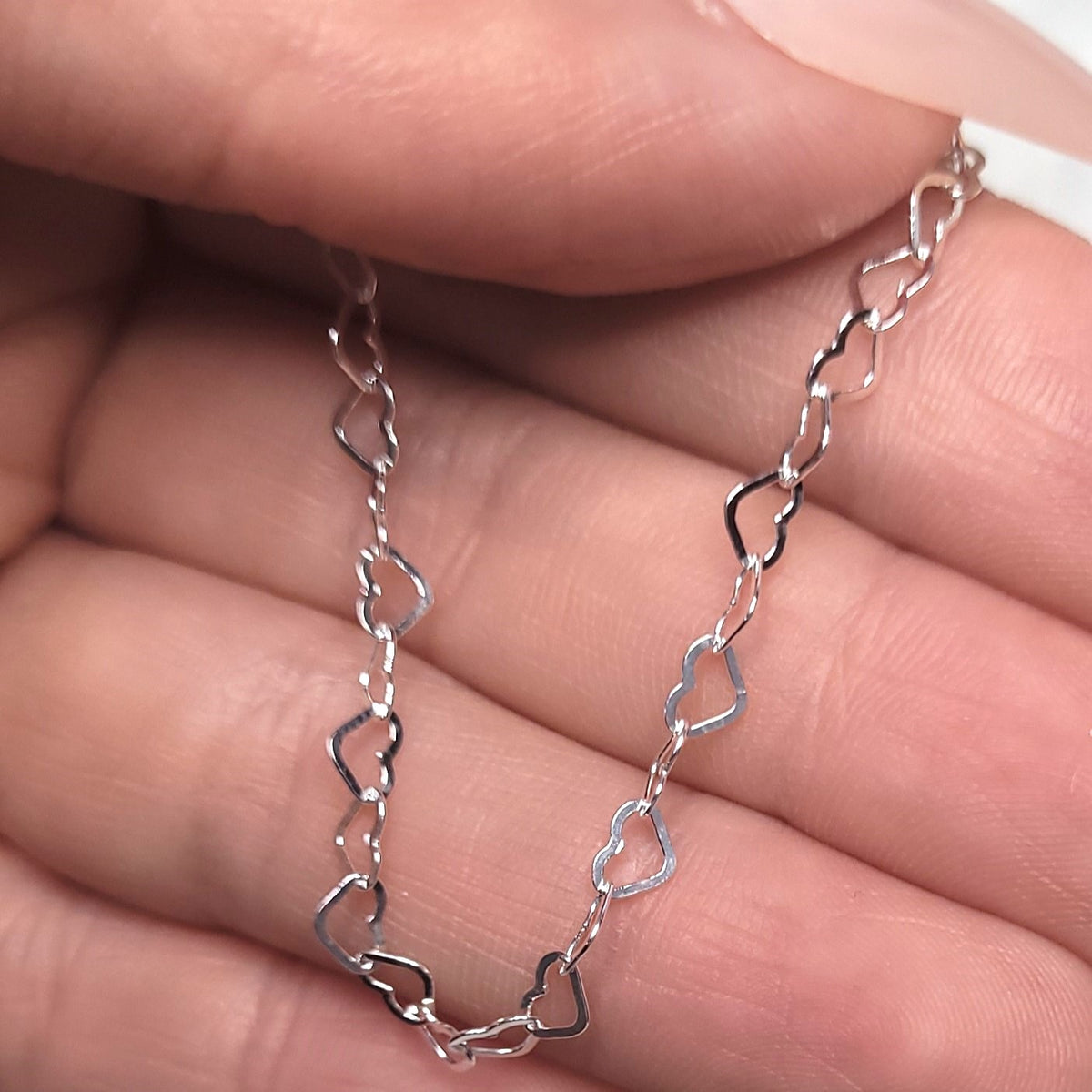 Corrente corações entrelaçados 45CM