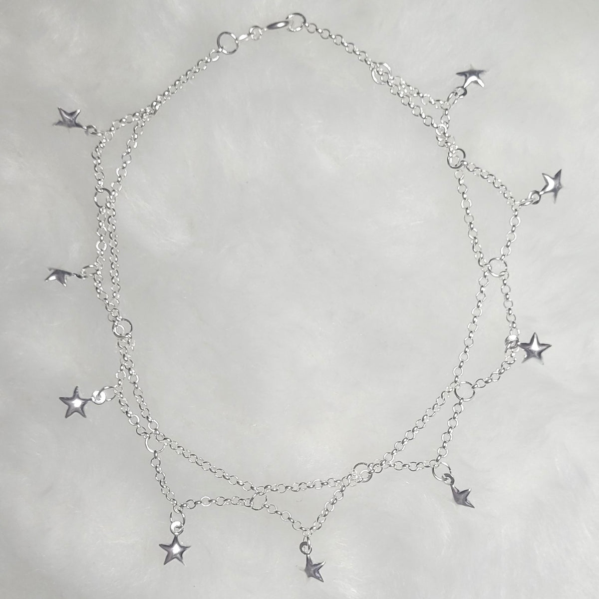 Tornozeleira indiana renda de estrelas