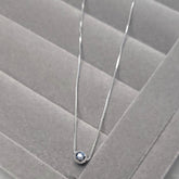 Colar veneziano pingente bola 5mm 45cm