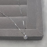 Colar veneziano pingente de cristal lapidado 40CM