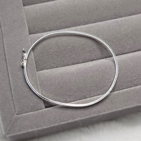 Bracelete oval fio quadrado infantil 5,6cm