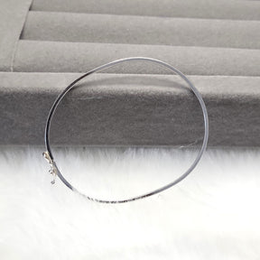 Bracelete oval fio quadrado infantil 5,6cm