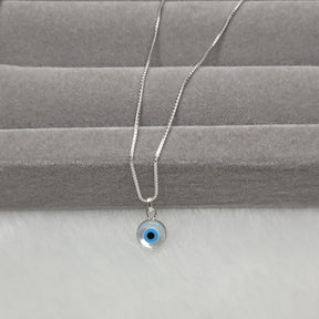 Colar veneziano pingente olho grego choker 40cm