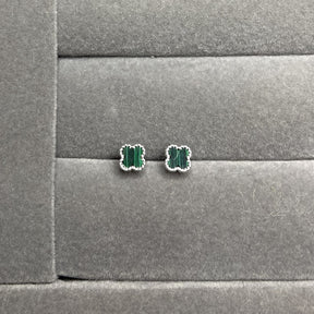 Brinco Trevo verde 6,8mm