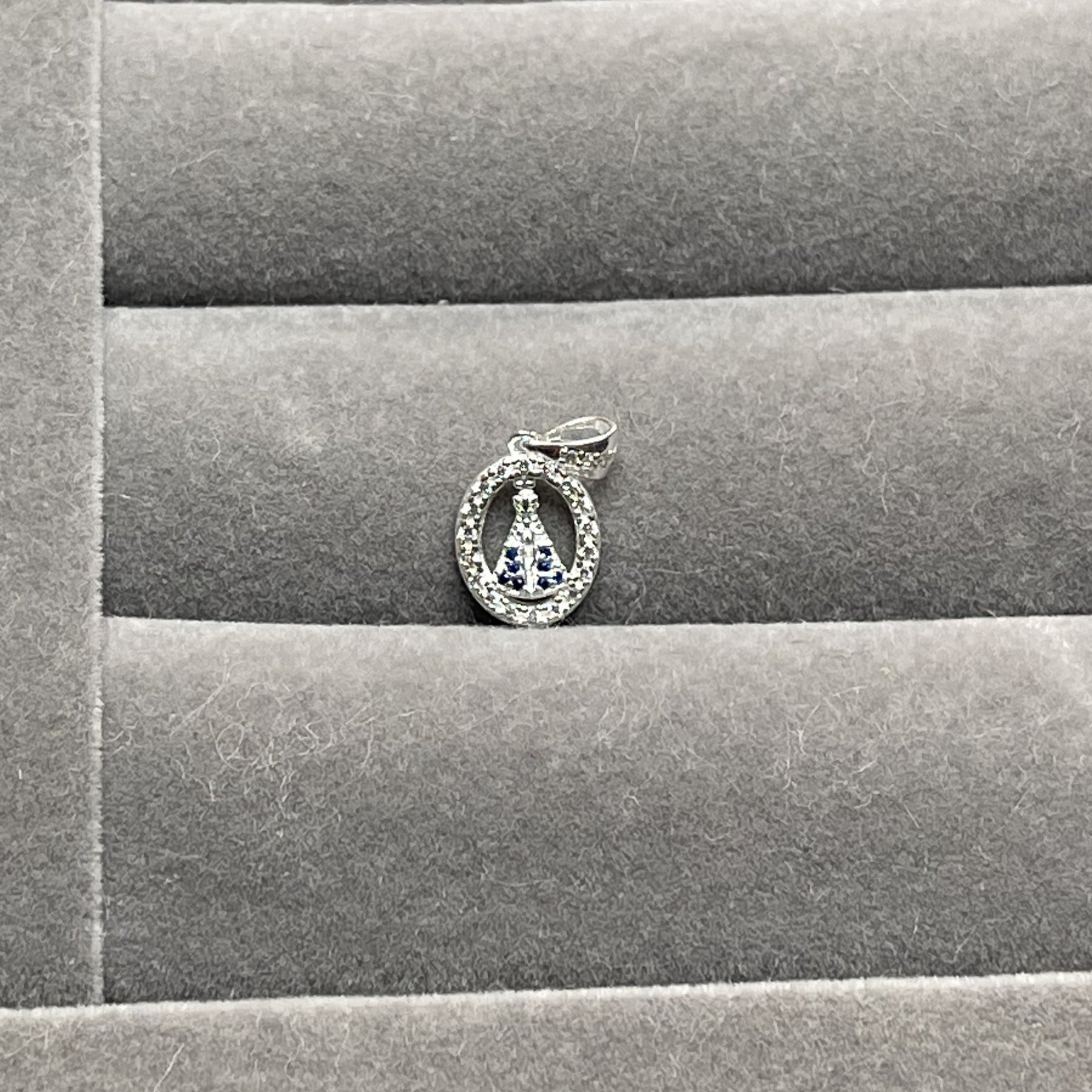 Pingente  Nossa Senhora Aparecida Cravejada