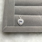 Pingente  Coração de Luz Cravejado