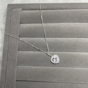 Colar Coração de Luz Cravejado 40cm