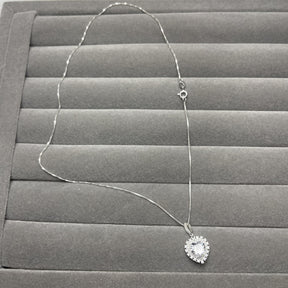 Colar Coração de Luz Cravejado 40cm