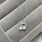 Colar choker 40cm Melodia em Prata