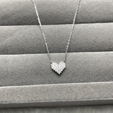 Colar choker 40cm Coração Cristal Cravejado